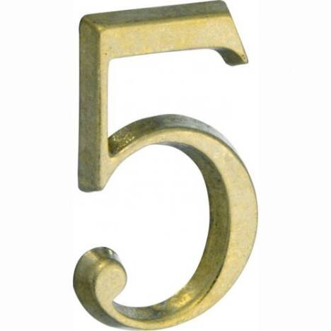 Artitec Mi Satori House number Roman 50mm-5 brass antique