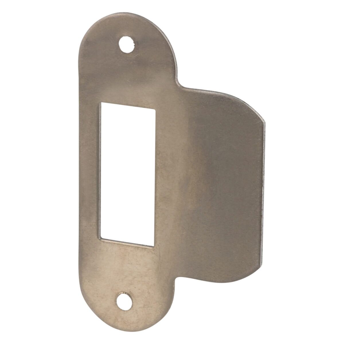 Nemef strike plate for barrel lock - blunt door - left and right - stainless steel