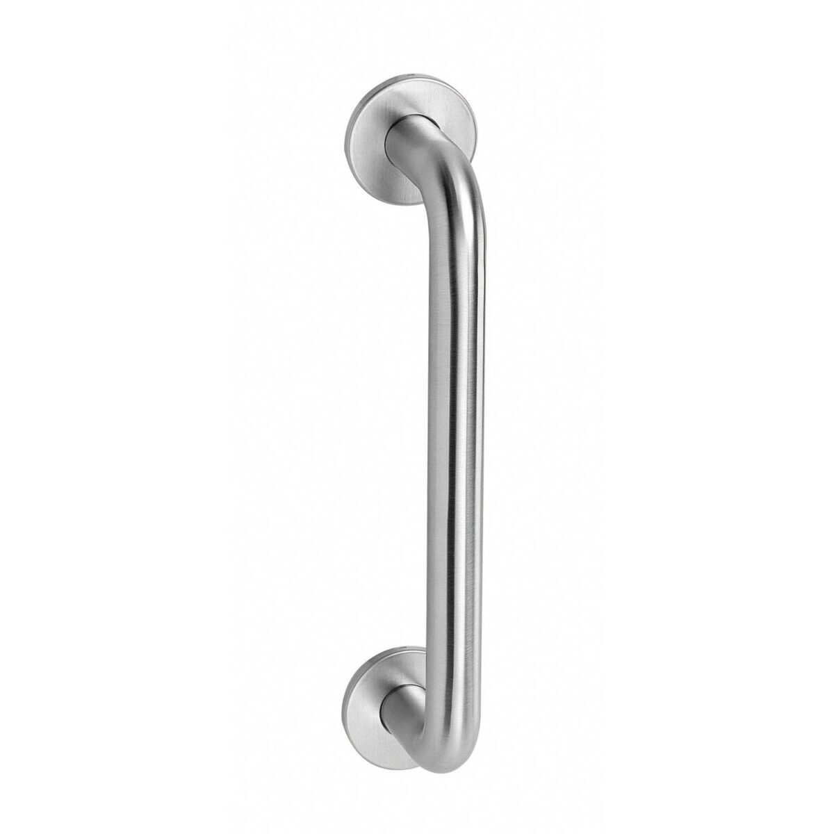 Intersteel Door handle on round rosette 345 mm brushed stainless steel