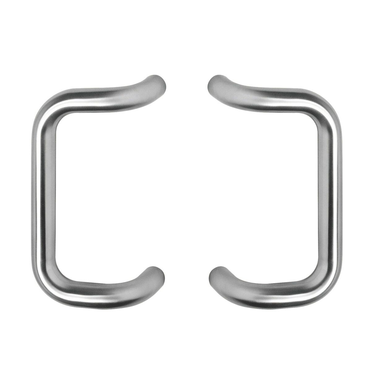 Intersteel Door handles per pair D model 325x75x25 center to center 300 stainless steel