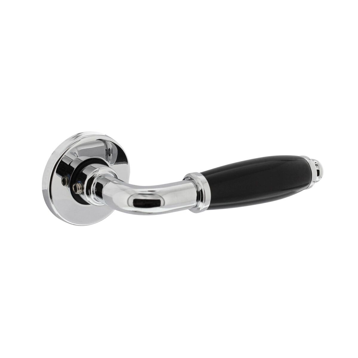 Intersteel Door handle Zucchini with rosette o49x7mm concealed chrome