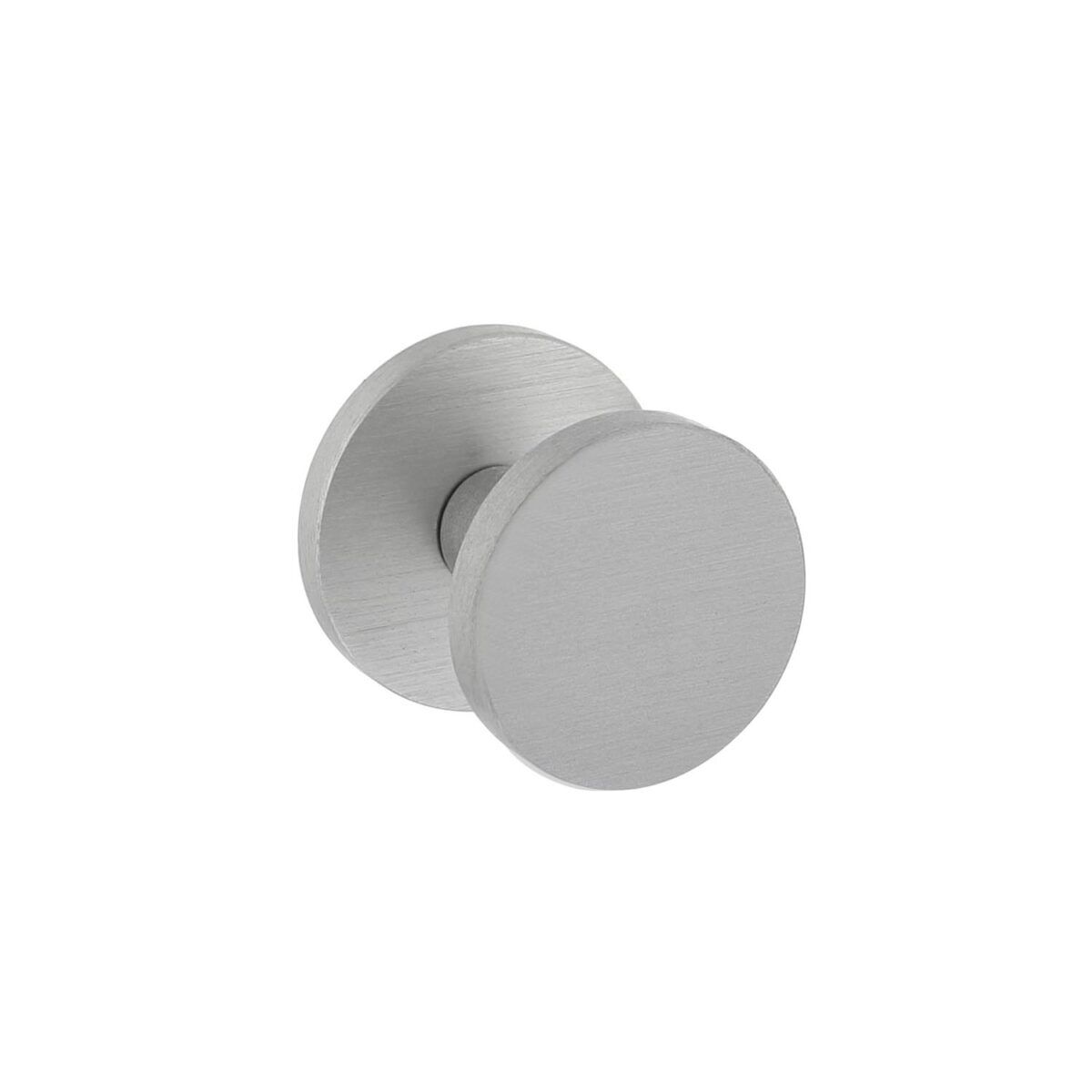 Intersteel-Front-door-knob-Round-O55-mm-one-sided-mounting-aluminium