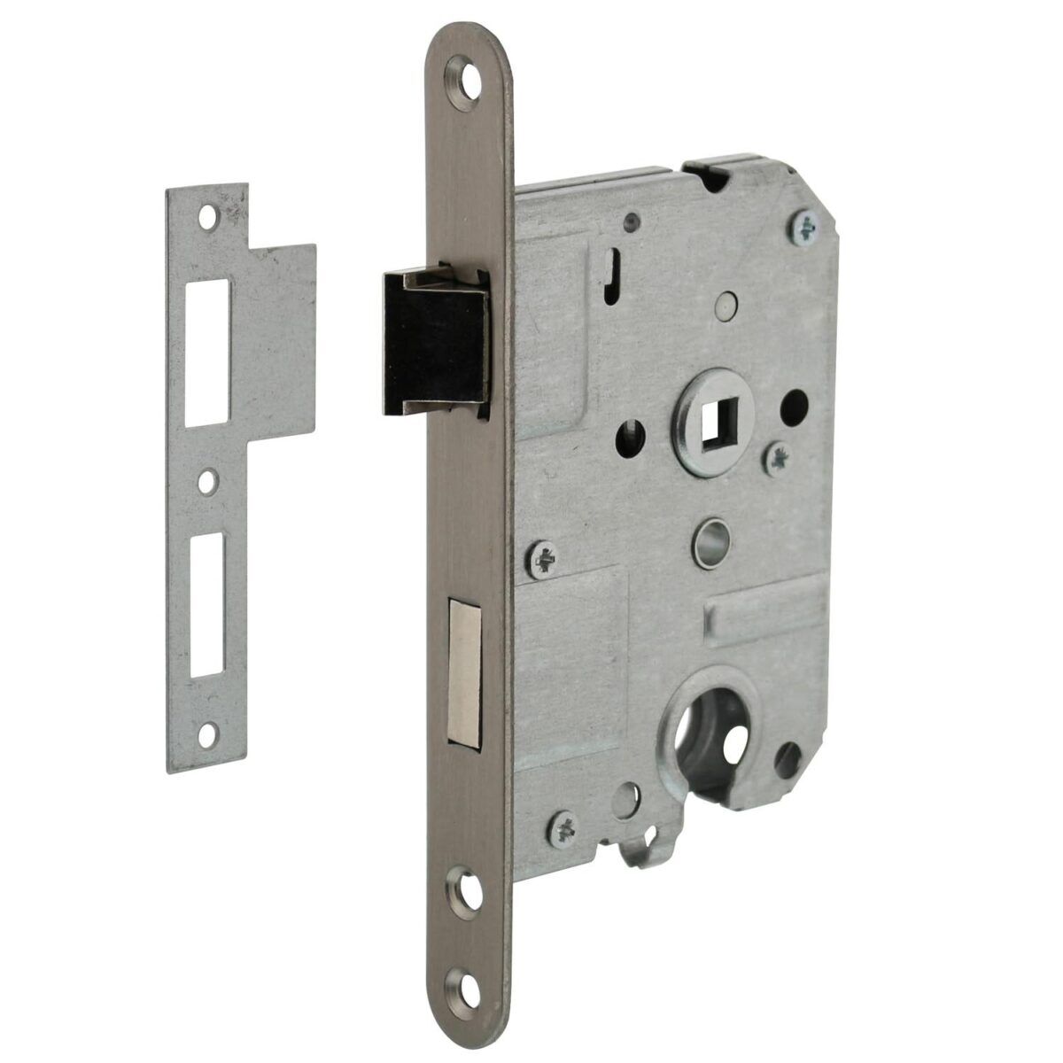 Intersteel Residential cylinder day and night lock 55 mm brushed stainless steel