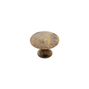 Furniture knob-intersteel-brass tumbled