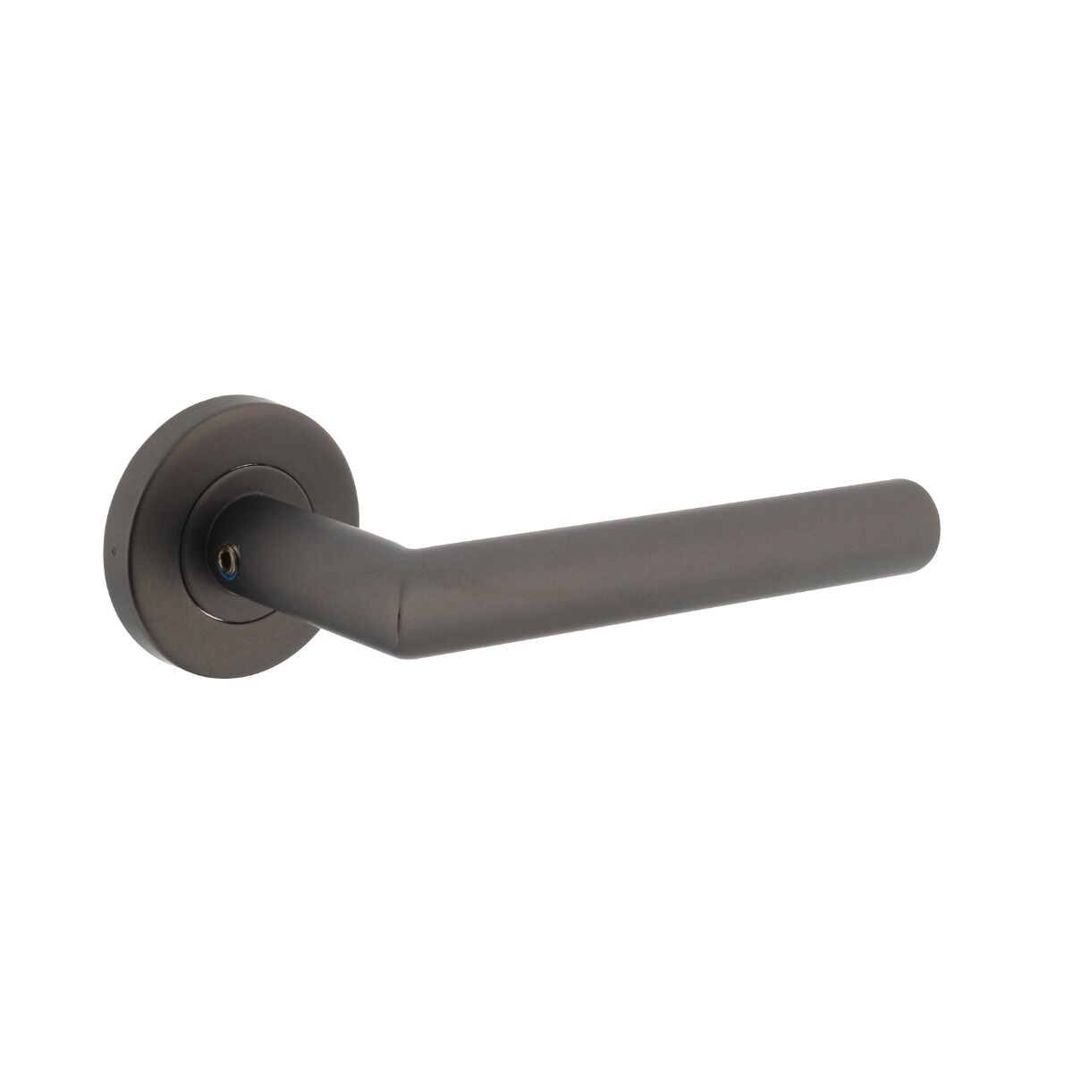 Intersteel Door handle, corner door handle, anthracite, gray, on rosette