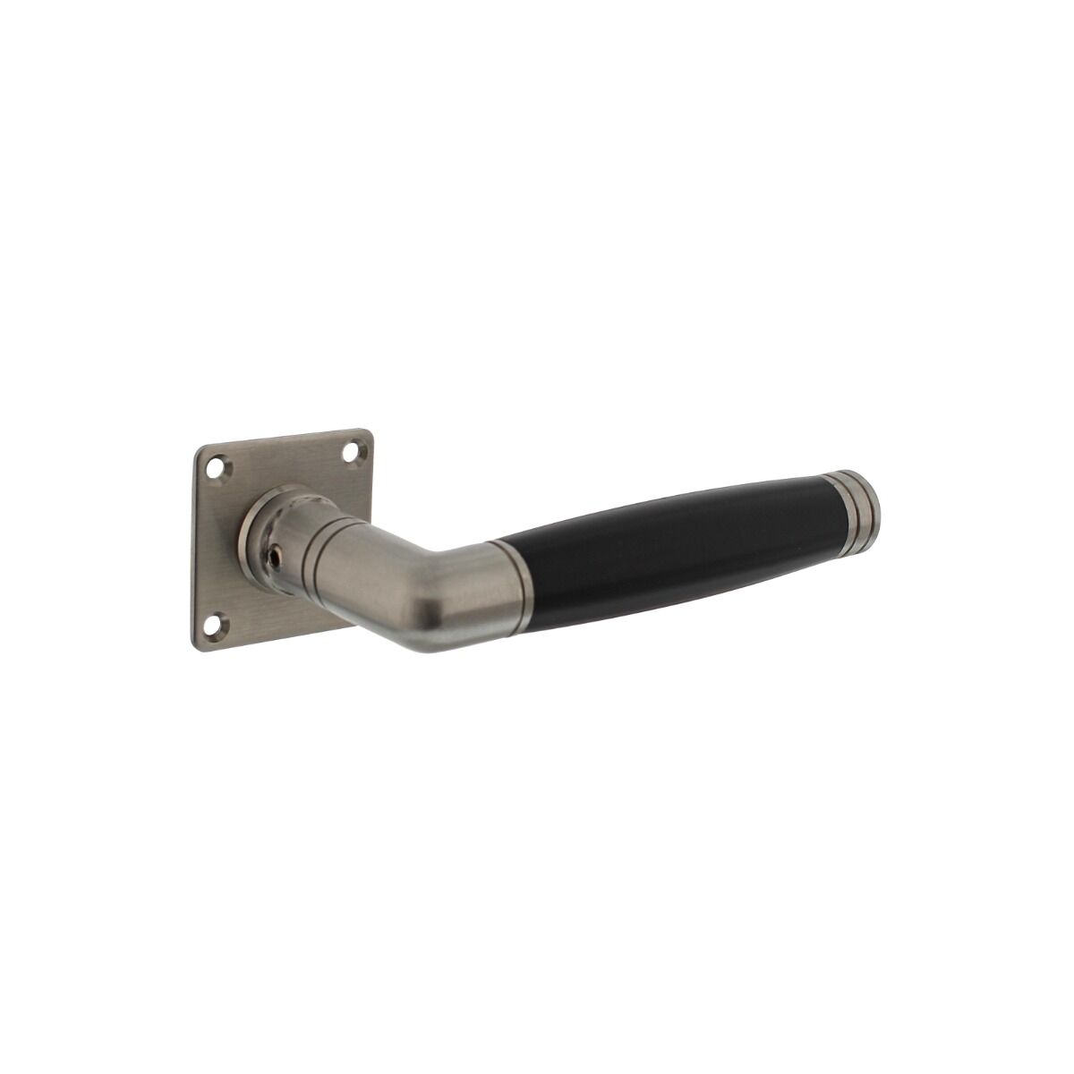 Intersteel Door handle Ton 212 with square rosette 42x42x2 mm brushed stainless steel