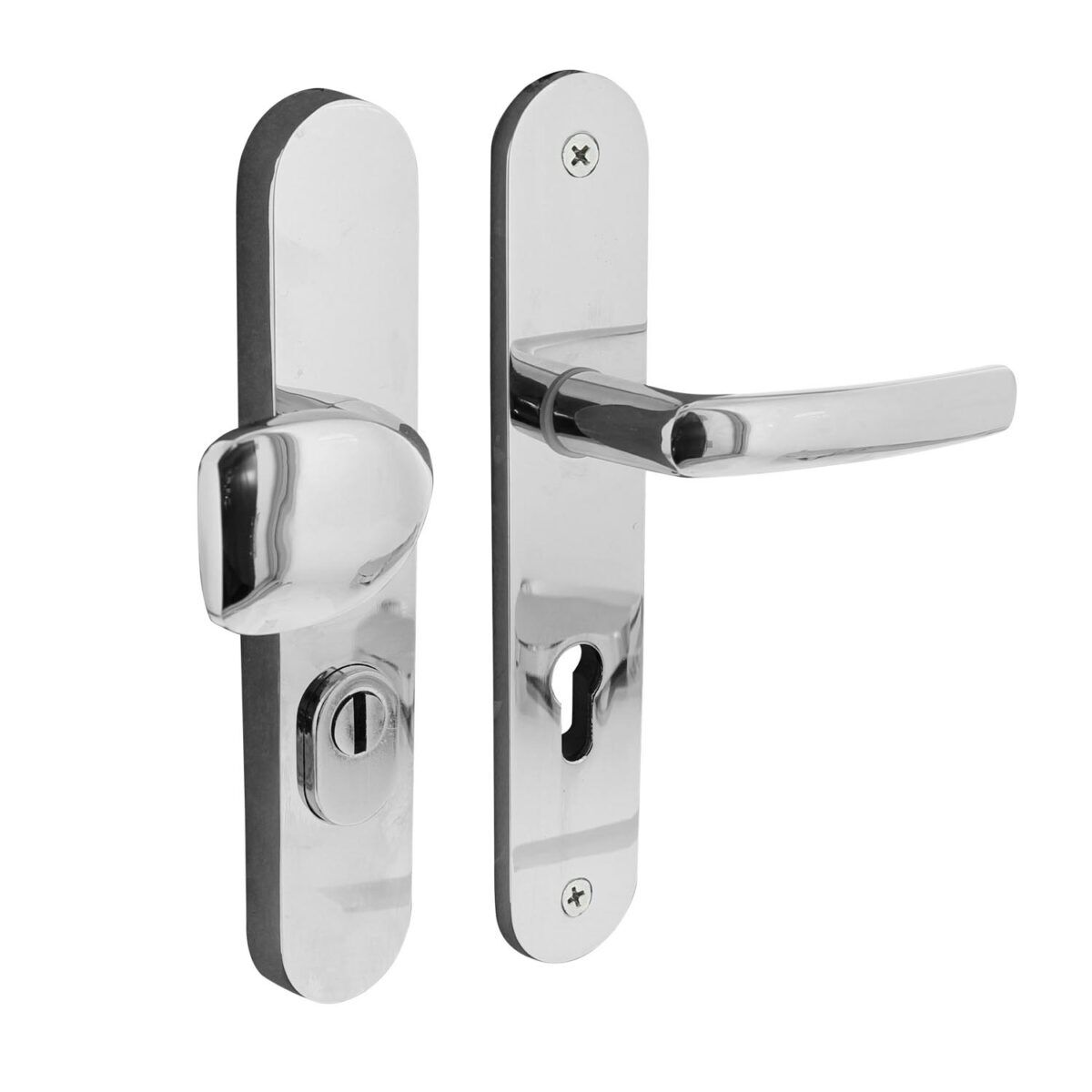 security fitting with core pulling protection security fitting with core pulling protection 0016383036-oval-core pulling protection-chrome-front door shield